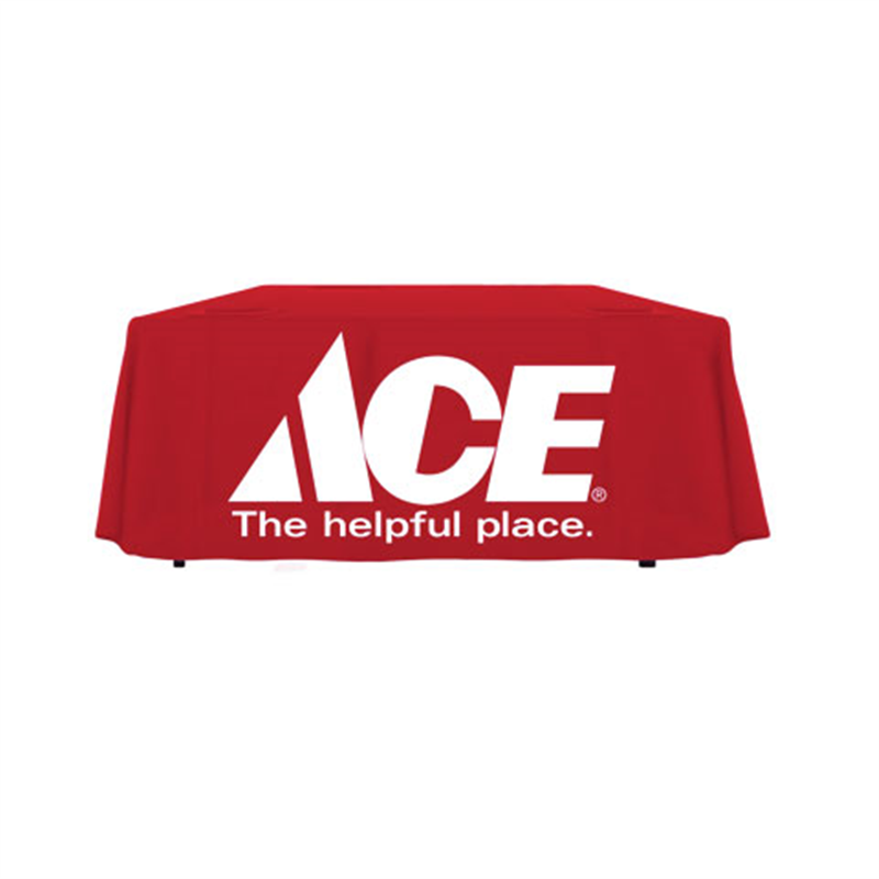 6' Ace Hardware Red Logo Tablecloth (white text)