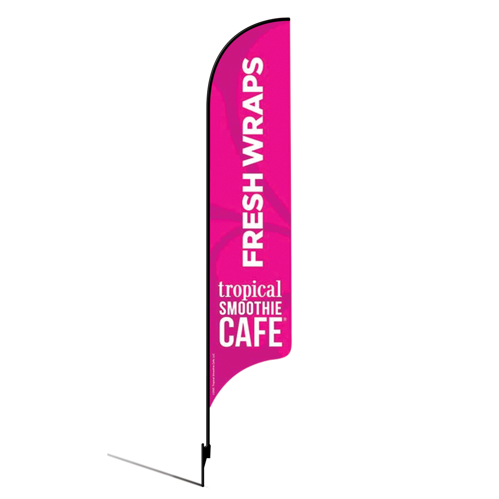 Kit for 15' Tropical Smoothie Cafe Pink Fresh Wraps AdverSail