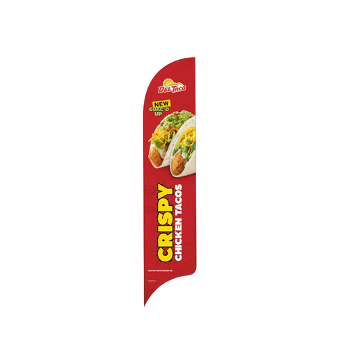 15' Del Taco Crispy Chicken Tacos AdverSail Flag